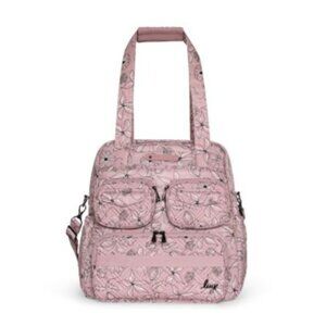 Lug Puddle Jumper LE Convertible Tote Bag - Sketch Floral Blush, Unisex Stylish